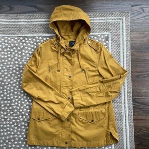 Lovetree Mustard Yellow Jacket Anorak Medium with Hood